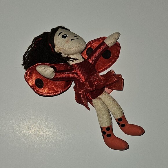 Ladybug Girl Doll Plush SMALL 6" Stuffed Toy Book Character 2006 MerryMakers - Picture 5 of 8